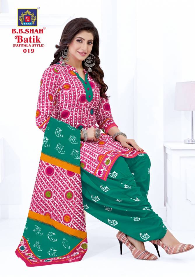 B B Shah Batik Vol 1 Ethnic Wear Wholesale Cotton Readymade Dress
